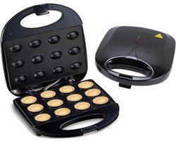Walnoot Cake Maker - Mini Koekjes - Thuis Bakken - Dubbelzijdig Verwarmen - 12 Gaten - Zwart — cadeau in Kookcadeaus