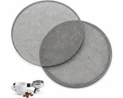 Set van 2 Herbruikbare Espresso Puck Filters, 51mm Hoogwaardige RVS Filter voor Evenwichtige Extractie en Perfecte Koffiesmaak — cadeau in Cadeau-ideeën