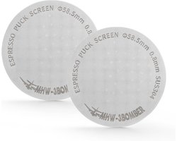 Set van 2 Espresso Puck Screens 57mm - Herbruikbare Metalen Koffiefilters voor 58mm Portafilter — cadeau in Cadeau-ideeën