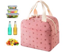 Thermal Lunch Bag - Kleine Geïsoleerde Lunchtas - Cooler Bag voor Vrouwen - Draagbare Lunchtas - Thermische Tas voor Voedsel - Kleine Koeltas voor Maaltijden - School - Kantoor - Picknick — cadeau in Cadeau-ideeën