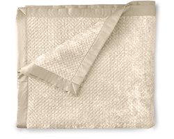 LINNICK Velvet Sprei - Beige - 270x260cm - Bedsprei Lits Jumeaux - Luxe Fluwelen Bedsprei - Bedsprei 270x260 — cadeau in Wonen & Interieur