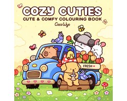 Coco Wyo Cozy Cuties - Kleurboek voor alle leeftijden - 45 handgetekende pagina's — cadeau in Boeken