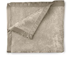 LINNICK Velvet Sprei - Bronze - 220x260cm - Bedsprei 2 persoons - Luxe Fluwelen Bedsprei - Bedsprei 220x260 — cadeau in Wonen & Interieur
