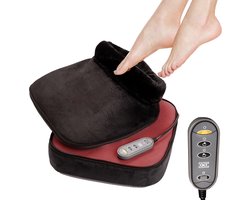 QLT Elektrisch Voetmassageapparaat met Shiatsu - 2-in-1 Massageapparaat met Warmtefunctie - Voetenzak - Voetenwarmer met Afstandsbediening - Zwart — cadeau in Verzorging