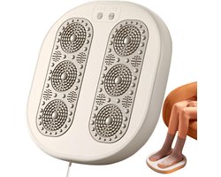 Verwarmd Voetensteun - Massage Apparaat - Ontspannen Zitten - Geluidsvrij Verwarmen - 30 x 29.5 cm - Zwart — cadeau in Cadeau-ideeën