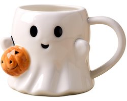 Ghost Keramische Koffie Mok - 20oz / 600ml Spooky Pompoen Ontwerp, Schattige Ghostly Mok voor Herfst Decor & Vakantie Koffie Liefhebbers — cadeau in Wonen & Interieur