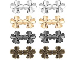 8 paar Broek Taille Tightener - Broekverkleiner - Verstelbare Taille Gesp Set Afneembare Knop Aanscherping Knop Richter Knoppen - Pins - Voor Broek Jeans Rokken Mouwen - Universeel - Herbruikbaar - One Size — cadeau in Cadeau-ideeën
