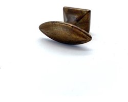 Knop Brons Antiek Ovaal 35mm — cadeau in Cadeau-ideeën