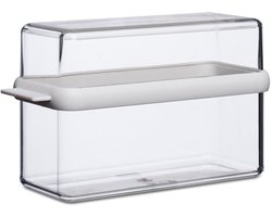 Cracker Bewaardoos - Luchtdichte Voorraadcontainer voor Knäckebröd en Crackers - 1600 ml - Wit — cadeau in Cadeau-ideeën