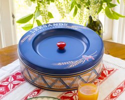 Leksands knäckebröd bewaarblik - rond — cadeau in Koken & Dineren