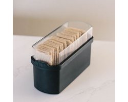 JQ Liv Cracker Bewaardoos Zwart - 100% luchtdicht - Altijd verse crackers! - Knackebrod — cadeau in Cadeau-ideeën