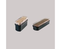 JQ Liv Bewaardozen set geschikt voor Ontbijtkoek en Crackers! - Zwart - 100% luchtdicht — cadeau in Cadeau-ideeën