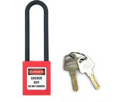 LOTO Hangslot - Nylon 76mm beugel - LOTOTO - Lock out Hangslot - Loto - Lock out tag out - Lock out - Tag out — cadeau in Cadeau-ideeën