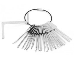 Professionele lockpicking Trainingsset – 22‑delig - Slotenmaker leergereedschapsset - Sloten - Lockpick set — cadeau in Hobby