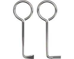 Lockpick Set - Professionele Universele Buntbartsloten Sleutelservice Deuropener - 2 stuks - zilver — cadeau in Cadeau-ideeën
