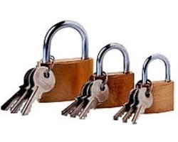 Lockpick 3-delige Hangslot Set — cadeau in Hobby