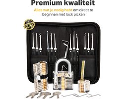 D.M.Store - Lockpick set - Lockpicking set - Lockpick - Lockpick set beginners - Survival Kit - Sloten opener set - lockpick set voor beginners en gevorderden - Oefenslot - Lock picking set — cadeau in Hobby