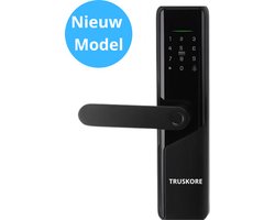 Truskore Smart Lock - Slim Deurslot - Werkt Op Batterijen - Deurklink Met Vingerafdruk - Intelligent Smartlock - Codevergrendeling - Kantoorslot Smart Deurklink - Met App — cadeau in Elektronica