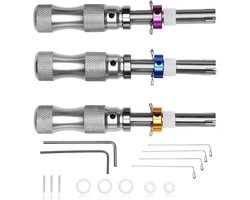 Slotenprik Set - Lockpicking Gereedschap - Slot Ontgrendelen - Transparant Oefenslot - 16x10x3 cm — cadeau in Hobby