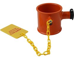 King Pin Lock - Aanhanger Slot - Voertuig Beveiligen - Visuele Diefstalafschrikking - 7.4 cm Binnendiameter - Oranje — cadeau in Cadeau-ideeën