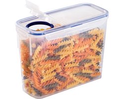 Lock&Lock Vershouddoos - Bewaardoos - Voorraaddoos - Voorraadpot - 2,4 liter - 100% luchtdicht - BPA vrij - PFAS vrij - Cornflakes bewaardoos - Ontbijtgranen bewaardoos - Transparant — cadeau in Cadeau-ideeën