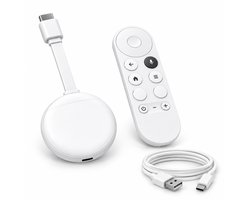 Vectra Smart TV Stick 4K -TV Dongle - Streaming Stick-Streaming Box-Android TV Box- Media Player Geschikt voor 3000+apps-4K Ultra HD -2026 Model- WiFi 6 -Met Afstandsbediening en Spraakbediening - Upgrade Elke TV naar Smart TV - Incl. USB-kabel - Wit — cadeau in Elektronica