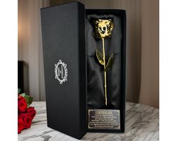 Roses of Eternity - 24K Gouden Roos - Cadeau voor Valentijnsdag, vrouw, vriendin, haar, Valentijn - Moederdag - Huwelijk - Romantisch Liefdes cadeautje — cadeau in VALENTIJNSDAG 🌹
