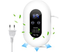KZQ Ozongenerator Luchtreiniger, Geluidsloze Negatieve Ionen Luchtreiniger met Ontgeurder, 200 mg/h Sterkte voor Slaapkamer, Badkamer, Keuken, Huisdieren en Formaldehyde Verwijdering, Compacte Luchtreiniger — cadeau in Cadeau-ideeën