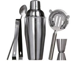 RVS Cocktail Set 5-delig (Excellent Houseware) — cadeau in Kookcadeaus