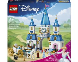 LEGOǀ Disney Princess Assepoesters kasteel en paardenkoets Bouwbaar Speelgoed voor Kinderen 43275 — cadeau in Cadeau-ideeën