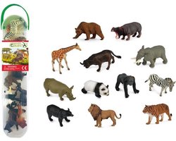 COLLECTA Figurine Mini Set - 12 Wilde Dieren - Wilde Dieren - Handgeschilderd - Miniatuur — cadeau in Spellen & Speelgoed