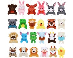 Mini Knuffeldieren - Kleine Pluche Dieren - Cadeautjes Uitdelen - 24 Verschillende Figuren - 6 cm - Veelkleurig — cadeau in Spellen & Speelgoed