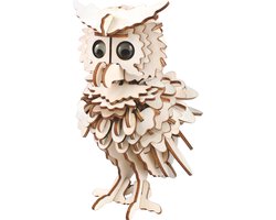 Bouwpakket DIY 3D Puzzle Uil van hout — cadeau in Spellen & Speelgoed