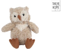 Take Me Home knuffel uil pluche 20cm bruin speelgoed. — cadeau in Spellen & Speelgoed