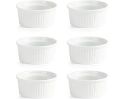 6x Crème brulée schaaltjes / Ramekins - 9 cm - Olympia - geschikt voor oven, vriezer en vaatwasser - 11,5cl — cadeau in Eten & Drinken