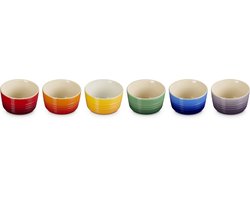 Le Creuset Vancouver Ramekins 7,8cm/100 ml Regenboog Kleuren Set Van 6 — cadeau in Cadeau-ideeën