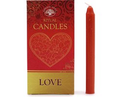 Rituele Kaarsen Love - Magic Spell Kaarsen - Rood - (10 Stuks) — cadeau in Wonen & Interieur