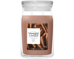 Yankee Candle - Cinnamon Stick Large Jar Geurkaars - 90 branduren - twee lonten — cadeau in Wonen & Interieur