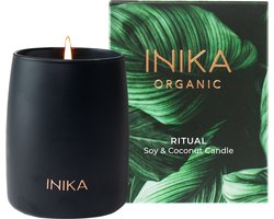 INIKA - Ritual Soy & Coconut Candle - Soja & Kokos Was - Vrij van giftige stoffen - Luxe Geurkaars met Rozemarijn, Lavendel & Cederhout - 40 Branduren — cadeau in Wonen & Interieur