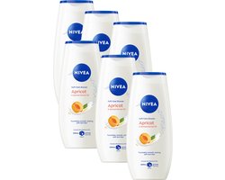 NIVEA Abrikoos & Abrikozenpitolie Soft Care Douchegel - Showergel - Vitamine C & E - Voordeelverpakking - 6x 250ml — cadeau in Cadeau-ideeën
