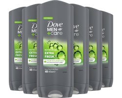 Dove Men+Care - 3-in-1 Douchegel - Extra Fresh - 6 x 400 ml - Voordeelverpakking — cadeau in Cadeau-ideeën