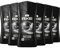 AXE 3-in-1 Douchegel - Black - 6 x 250 ml - Voordeelverpakking — cadeau in Cadeau-ideeën