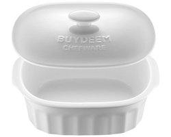 Buydeem CT1005 - Keramisch Stoomschotel - 2L - Wit - Hittebestendig — cadeau in Cadeau-ideeën