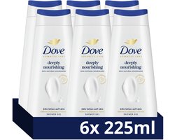 Dove Advanced Care Douchegel - Deeply Nourishing - verbeterde formule met Pro-Ceramide technologie - 6 x 225 ml — cadeau in Cadeau-ideeën