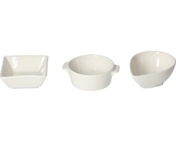 Elegance Modern - Serveerschalen - Porselein - Wit - Decoratief 260 ml 12 stuks — cadeau in Eten & Drinken