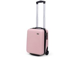 TravelZ Horizon Underseat Koffer 40cm - Lichtgewicht handbagage 20 liter met 2 wielen - Baby Roze — cadeau in Cadeau-ideeën