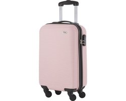 TravelZ Horizon Handbagage koffer - 54cm Handbagage Trolley 35 Ltr - Baby Roze — cadeau in Cadeau-ideeën