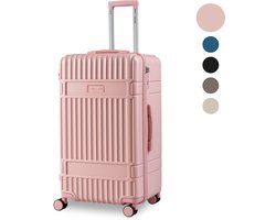 SKYCASES Trunk Reiskoffer – Classic Heritage – Extra Grote Koffer – 110L – TSA Slot – Lichtgewicht Trolley – 78x44x36 cm – Trunk Rolkoffer – Spinner Wielen – Roze — cadeau in Cadeau-ideeën