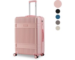 SKYCASES – Medium Reiskoffer – Classic Heritage – Lichtgewicht – TSA Slot – 66x45x26 cm – 63L – M Rolkoffer – Geruisloze Wielen – Roze — cadeau in Cadeau-ideeën