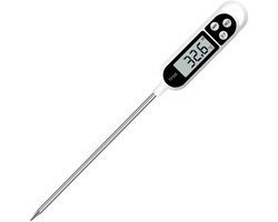 Digitale Keukenthermometer- Zeer nauwkeurige thermometer voor koken met roestvrijstalen sonde voor braden, grillen en koken. Meetbereik -50 °C tot 300 °C. — cadeau in Cadeau-ideeën